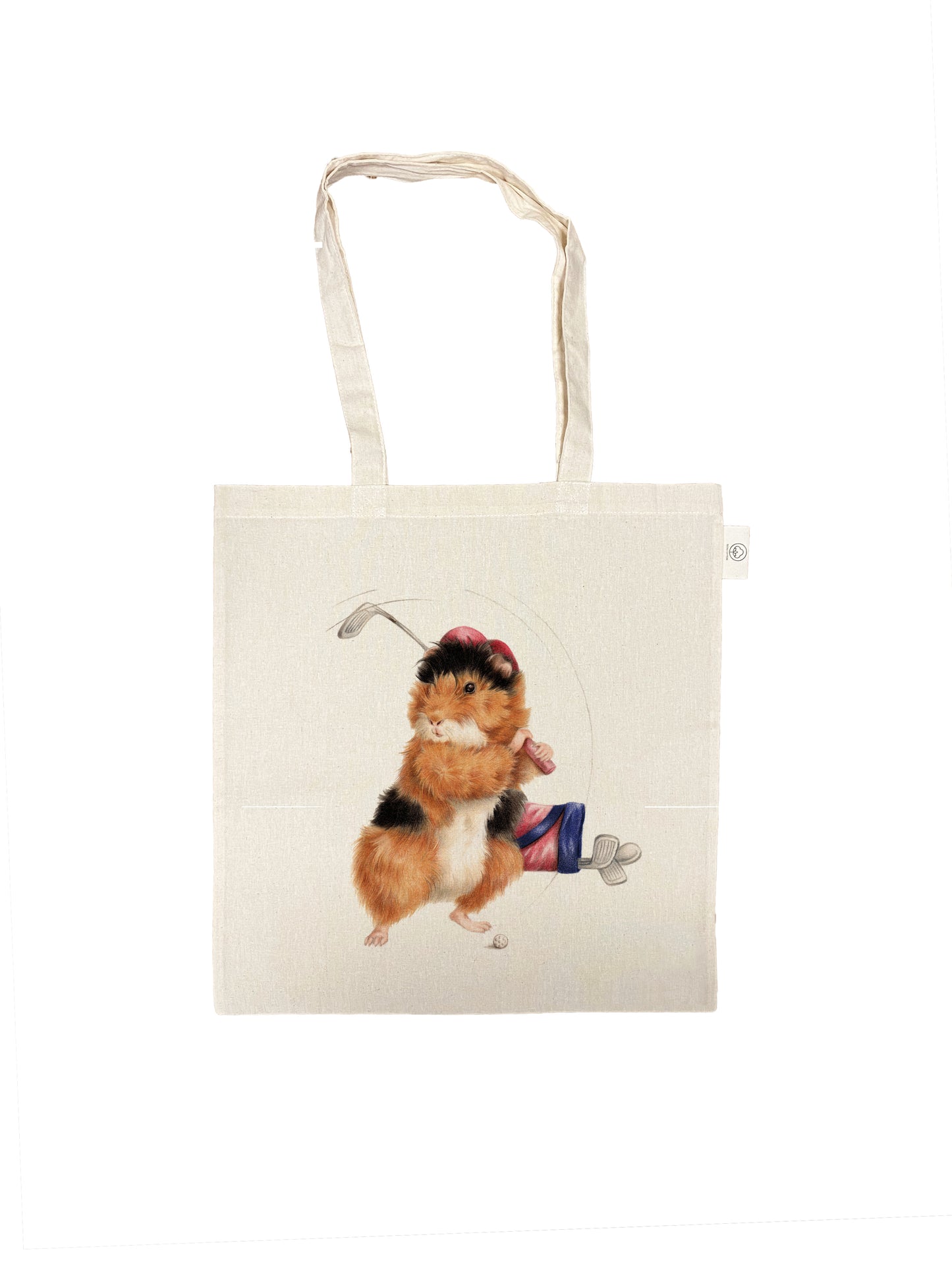 Katoenen tas met opdruk - Golvende Cavia