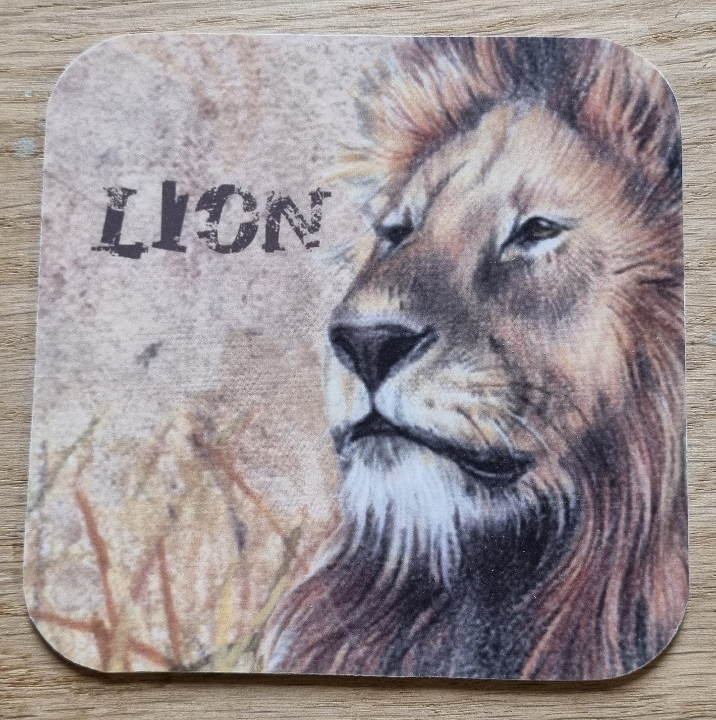 Onderzetter per 3 stuks Leeuw