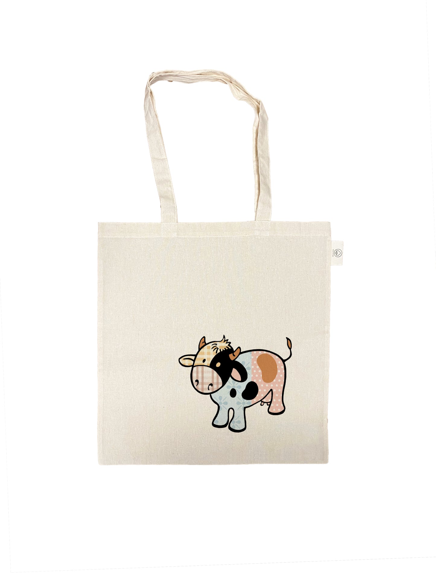 Katoenen tas met opdruk - Patch Koe