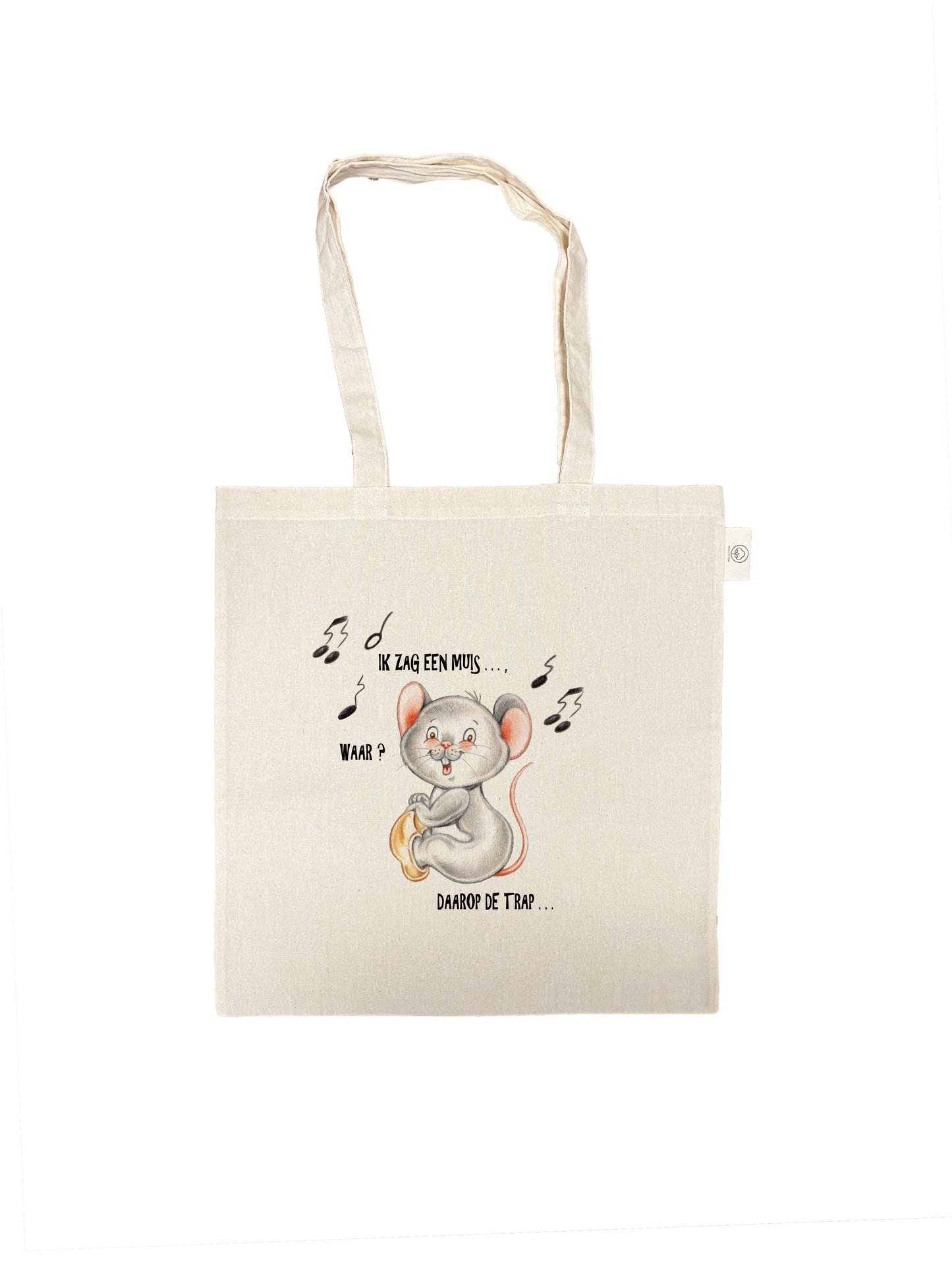 Katoenen tas - Kinderliedjes - Ik zag een Muis,.....