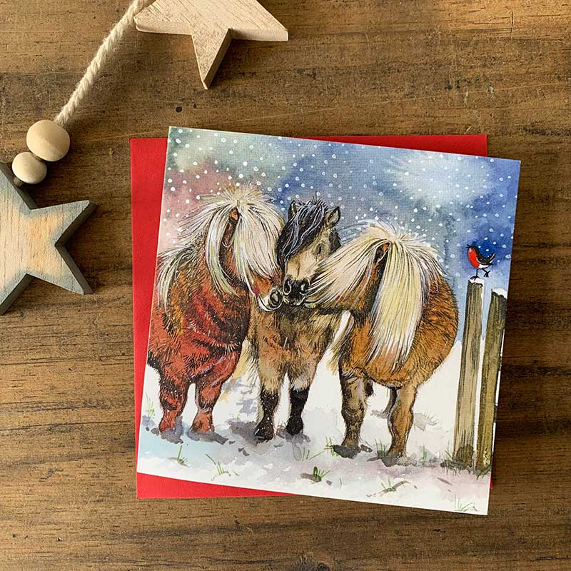 Alex Clark – Weihnachtskartenbox – Ponys