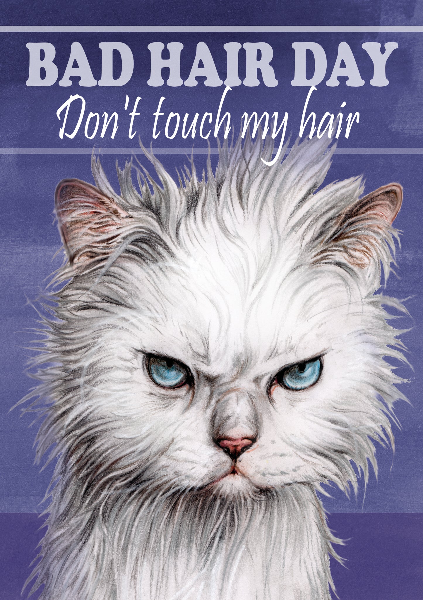 T-Shirt „Bad Hair Day – Don't touch my hair“.