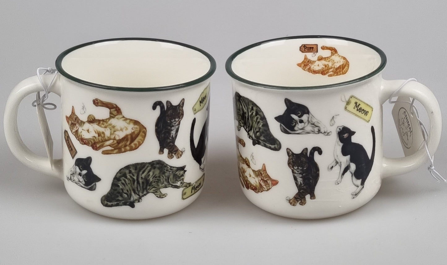 Mokken met collage - Katten - design 1