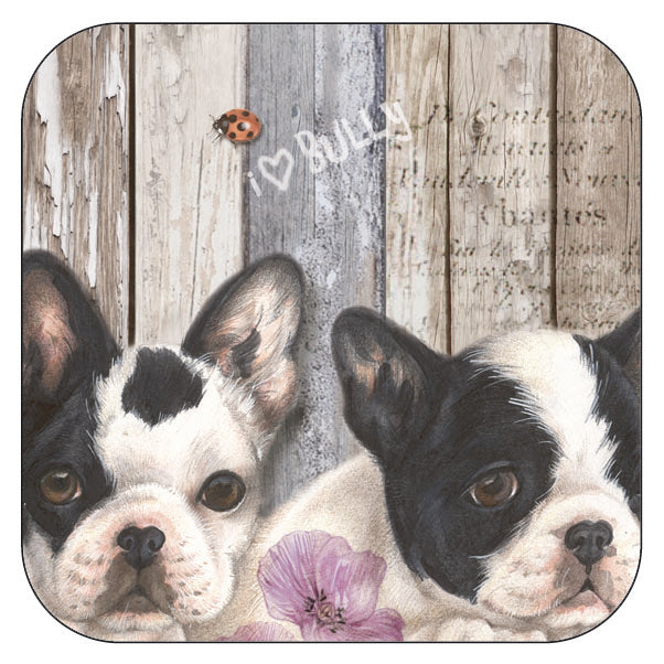 Onderzetter per 3 stuks Franse Bulldog