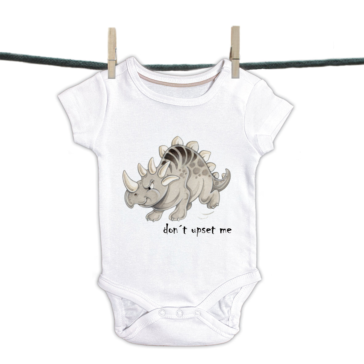 Babyromper Dino - "Don't upset me"