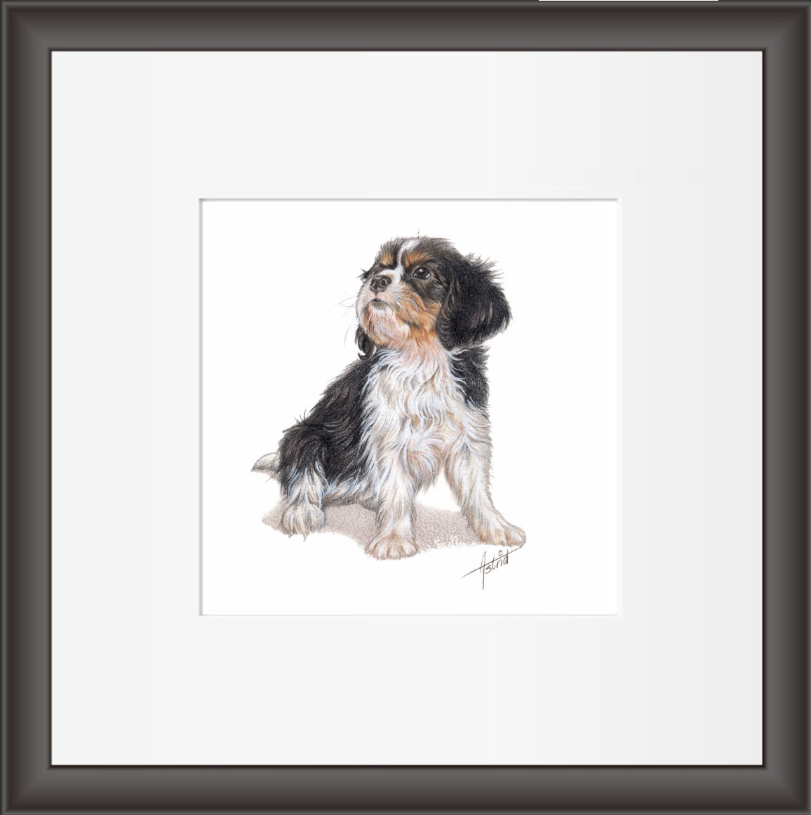 Reproductie "Cavalier King Charles Spaniels".