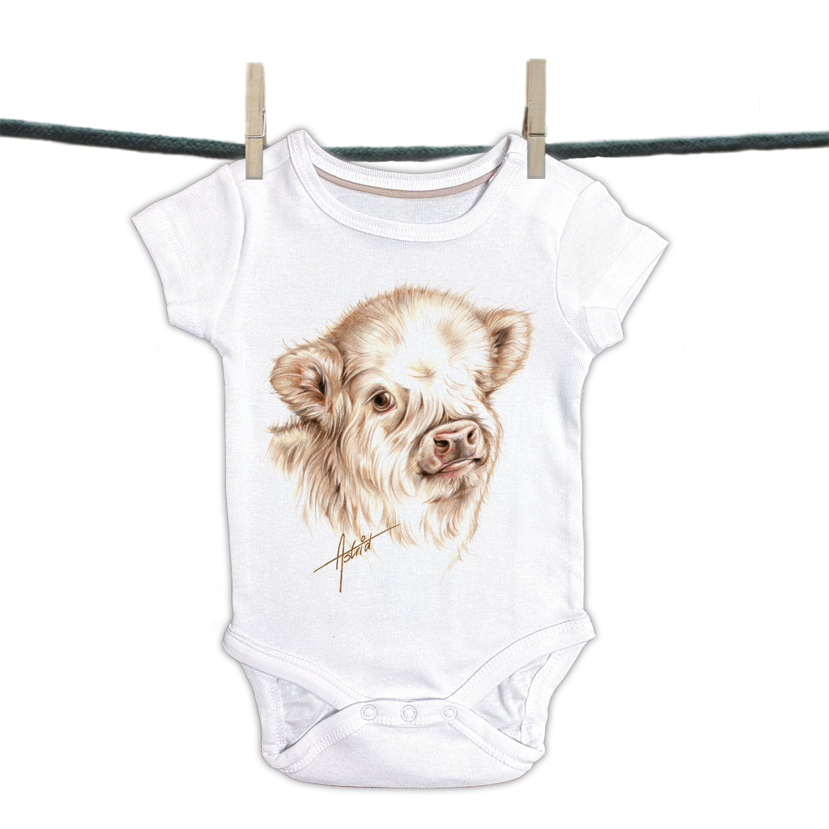 Baby Strampler Back to Nature Kollektion - Kalb