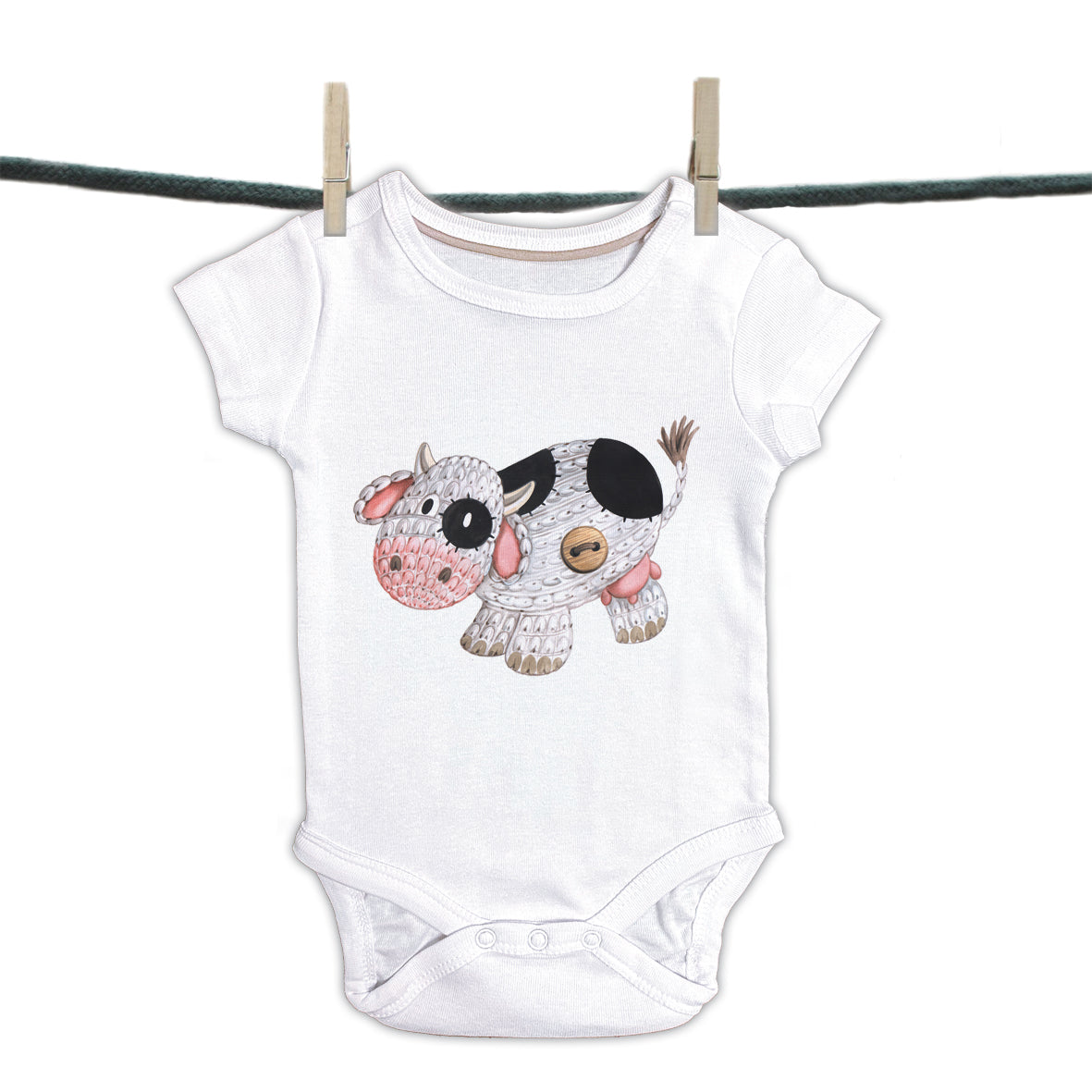 Baby Strampler Inaya Kollektion - Kuh