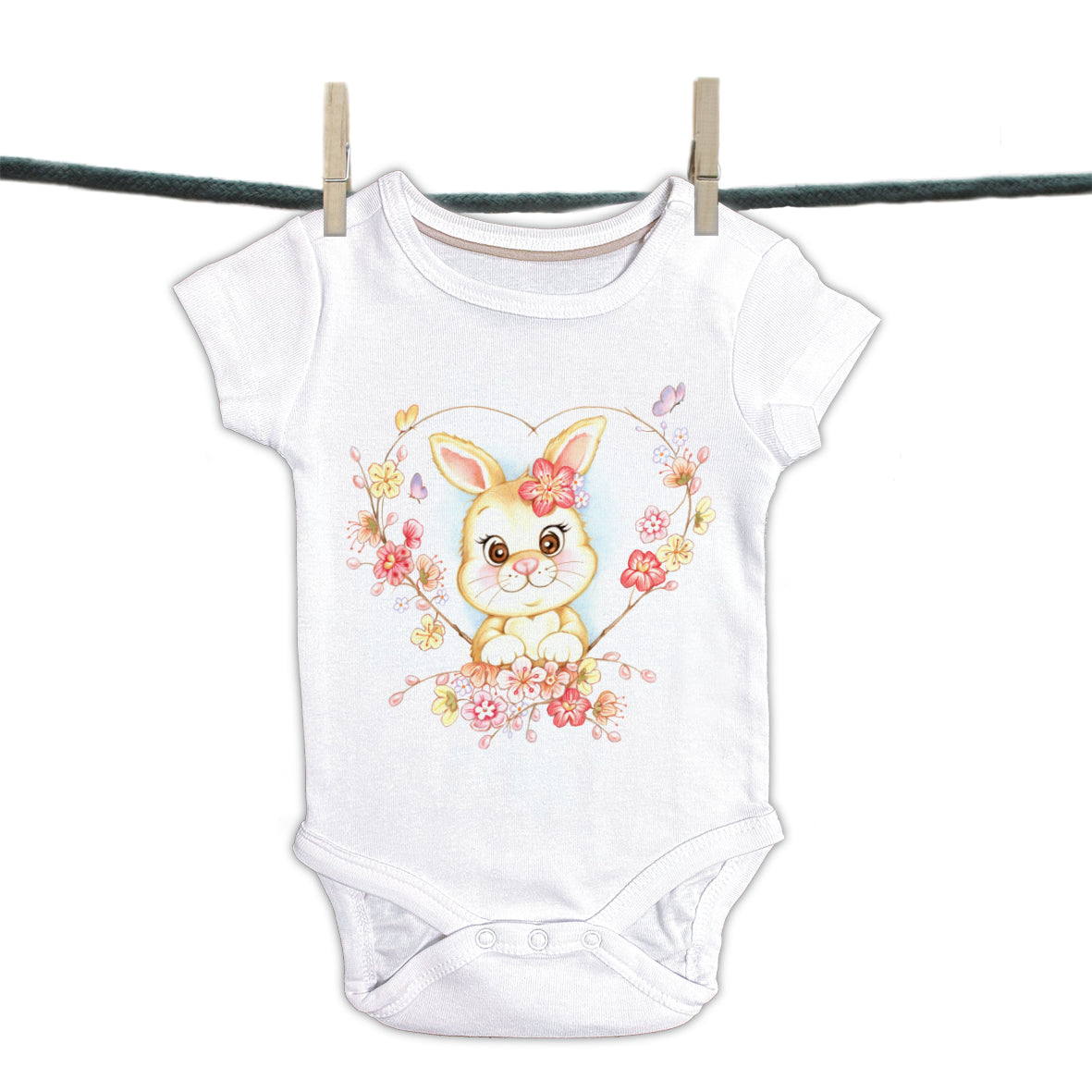 Baby-Strampler – Kollektion „Süße Träume“ – Hase
