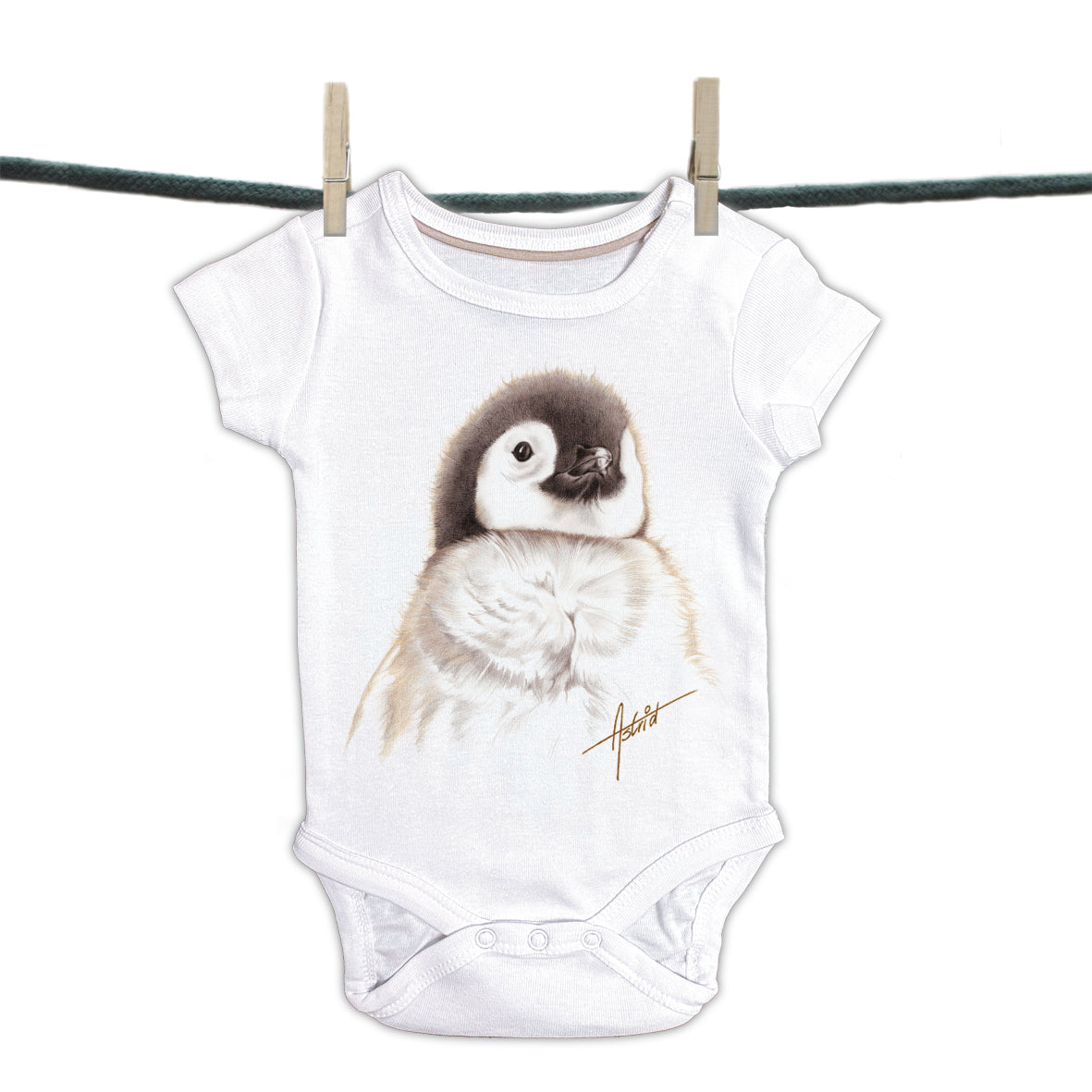 Baby Strampler Back to Nature Kollektion - Pinquin
