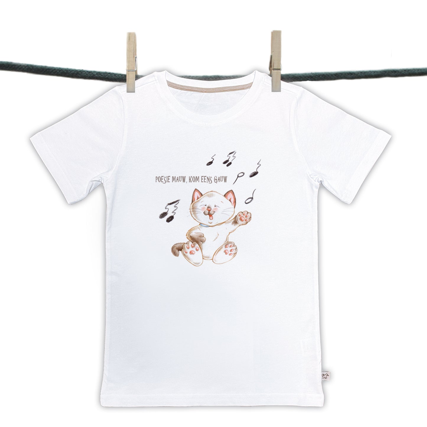 T-shirts - Kinderliedjes - "Poesie Mauw, ......."