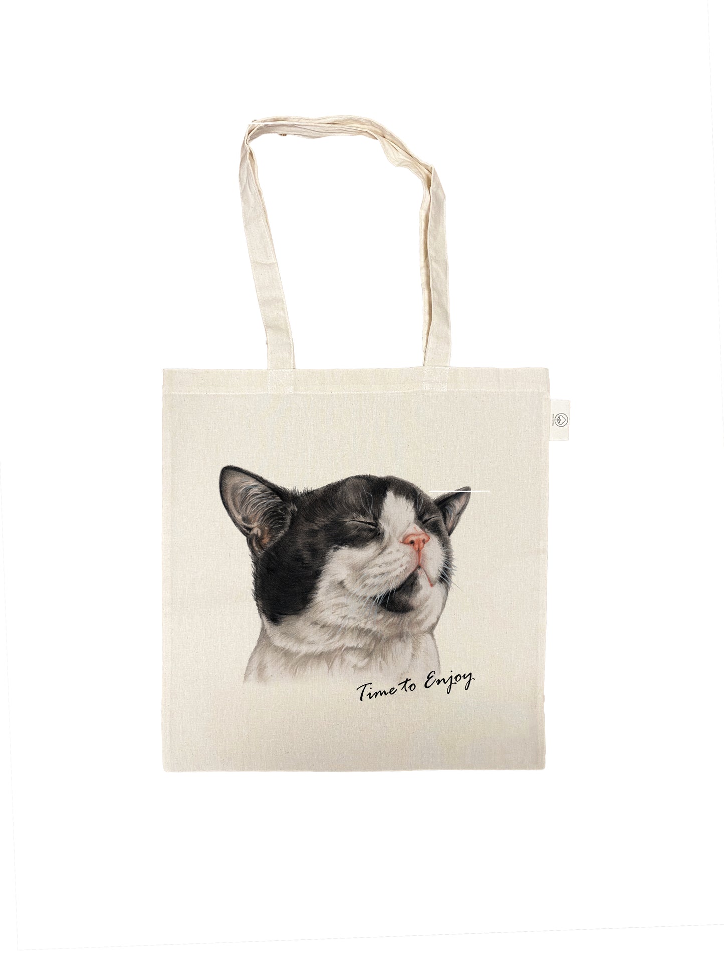 Katoenen tas - Kattenserie - Time to Enjoy