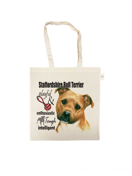 Katoenen Tas Staffordshire Terrier