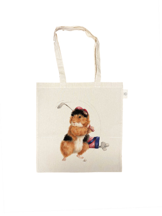 Katoenen tas met opdruk - Golvende Cavia