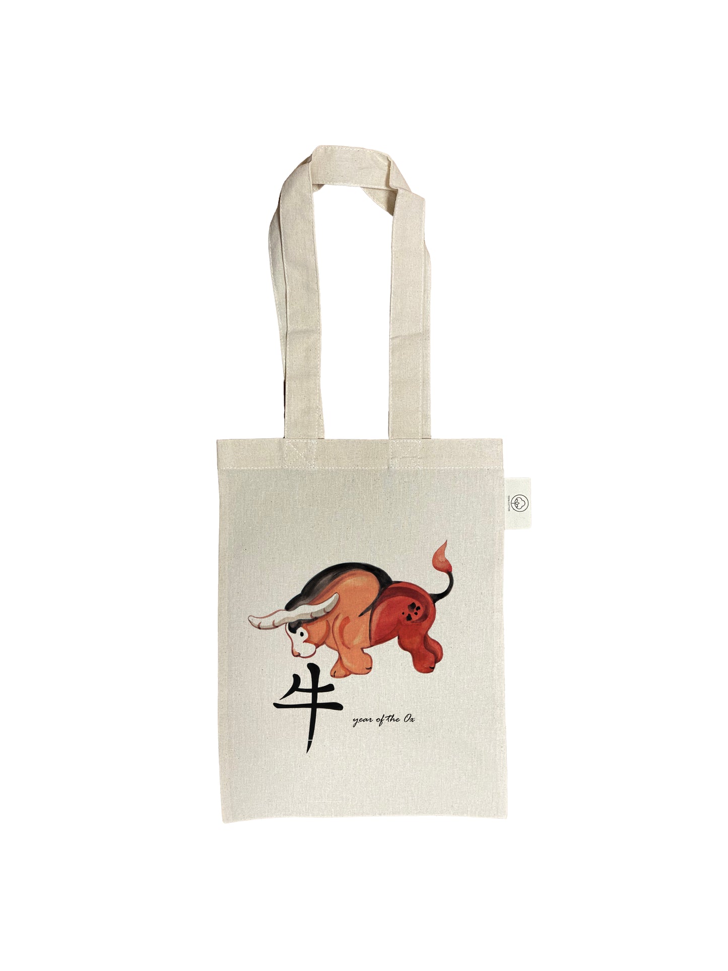 Kindertasche aus Baumwolle – Chinesisches Schriftzeichen – Jahr des Ochsen