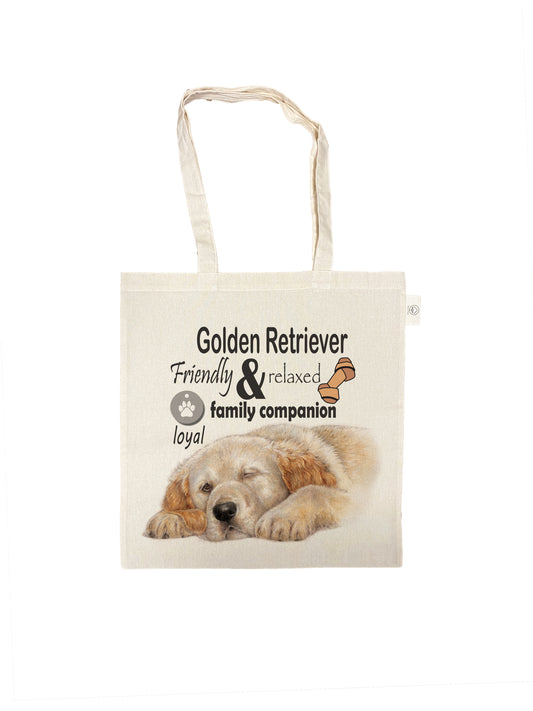Katoenen tas - Golden Retriever