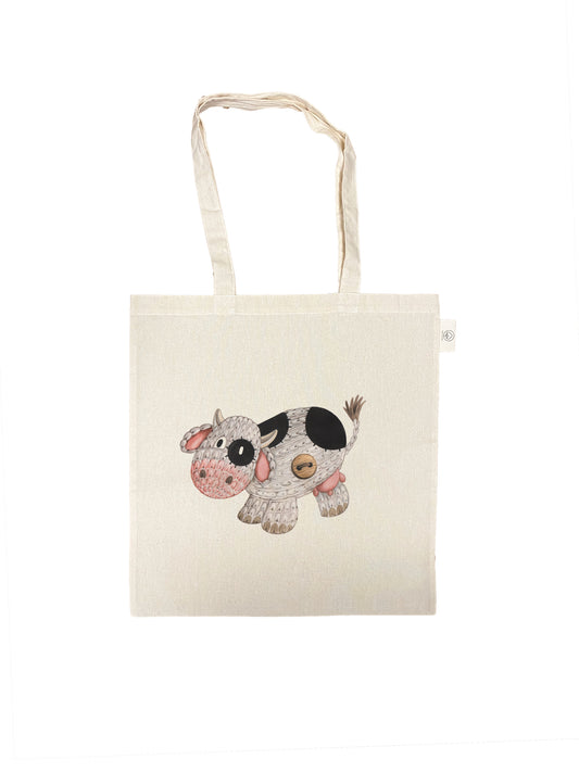 Katoenen tas met opdruk - Inaya Koe