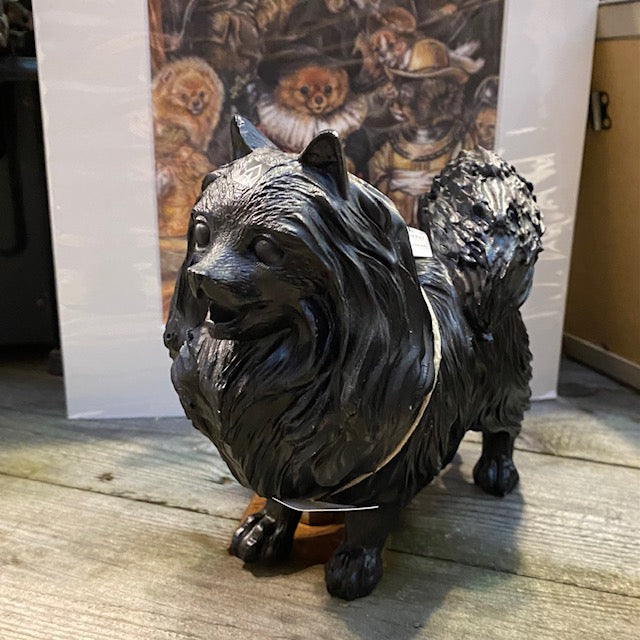Abbildung eines Pomeranians – schwarze Version