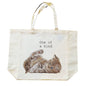 Katoenen winkelshopper met bedrukking van Kitten - one of a Kind