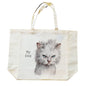 Katoenen winkelshopper met bedrukking - Cat - My Bag