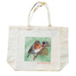 Katoenen winkelshopper met bedrukking - Roodborstje - Robin
