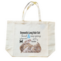 Katoenen winkelshopper met bedrukking - Domestic Long Hair Cat - Langharige kat