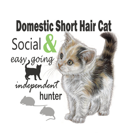 Katoenen winkelshopper met bedrukking - Domestic Shorthair Cat - Kortharige Kat