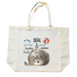 Katoenen winkelshopper met bedrukking - Zeehond