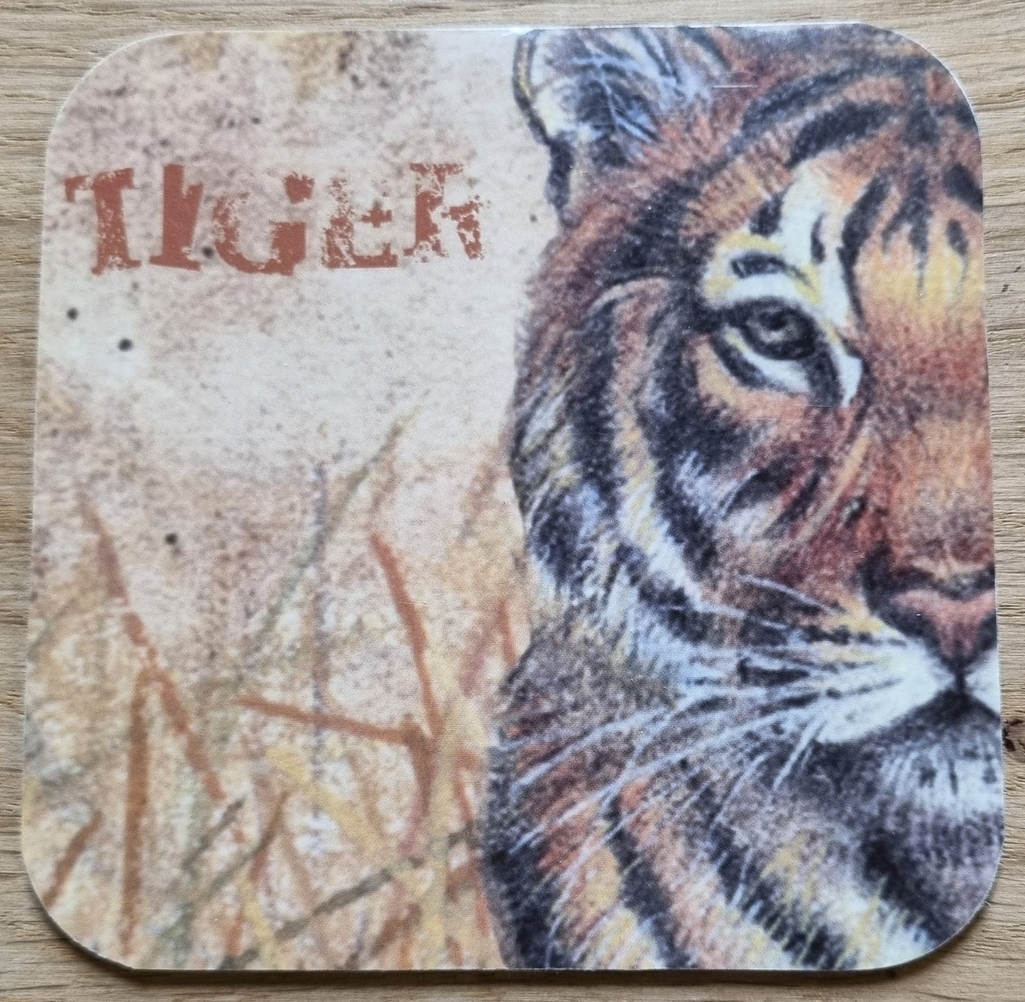 Onderzetter Tijger per 3 stuks