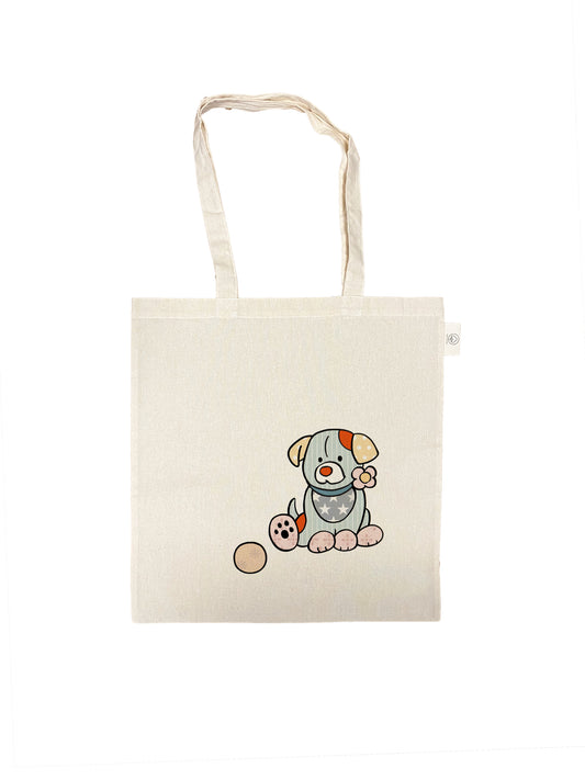 Katoenen tas met opdruk - Patch Hondje