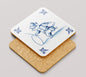 Onderzetter 38-006 - Katten Delfs blauw