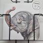 Quadratische Karte - Elefant; "Hast du mich nicht kommen gehört"?