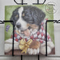 Quadratische Karte – Das nenne ich mal ein schönes Geschenk (Berner Sennenhund)