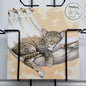 Square card - Dreaming of warm countries, nice and quiet in your hammock