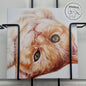 Vierkante kaart - Ben er ondersteboven van..(Katten print)