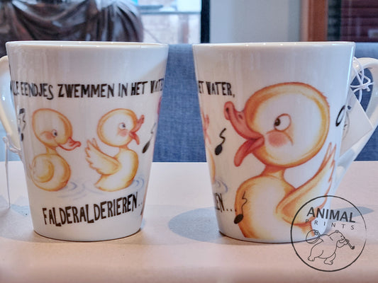 Mug "All the ducks are swimming in the water..."