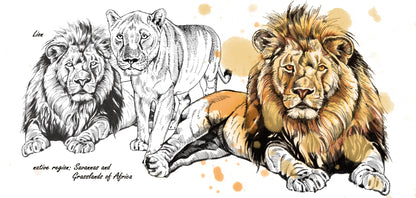 Mug series Wildlife - Lion