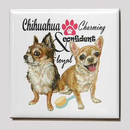Koelkastmagneet - Chihuahua met tekst