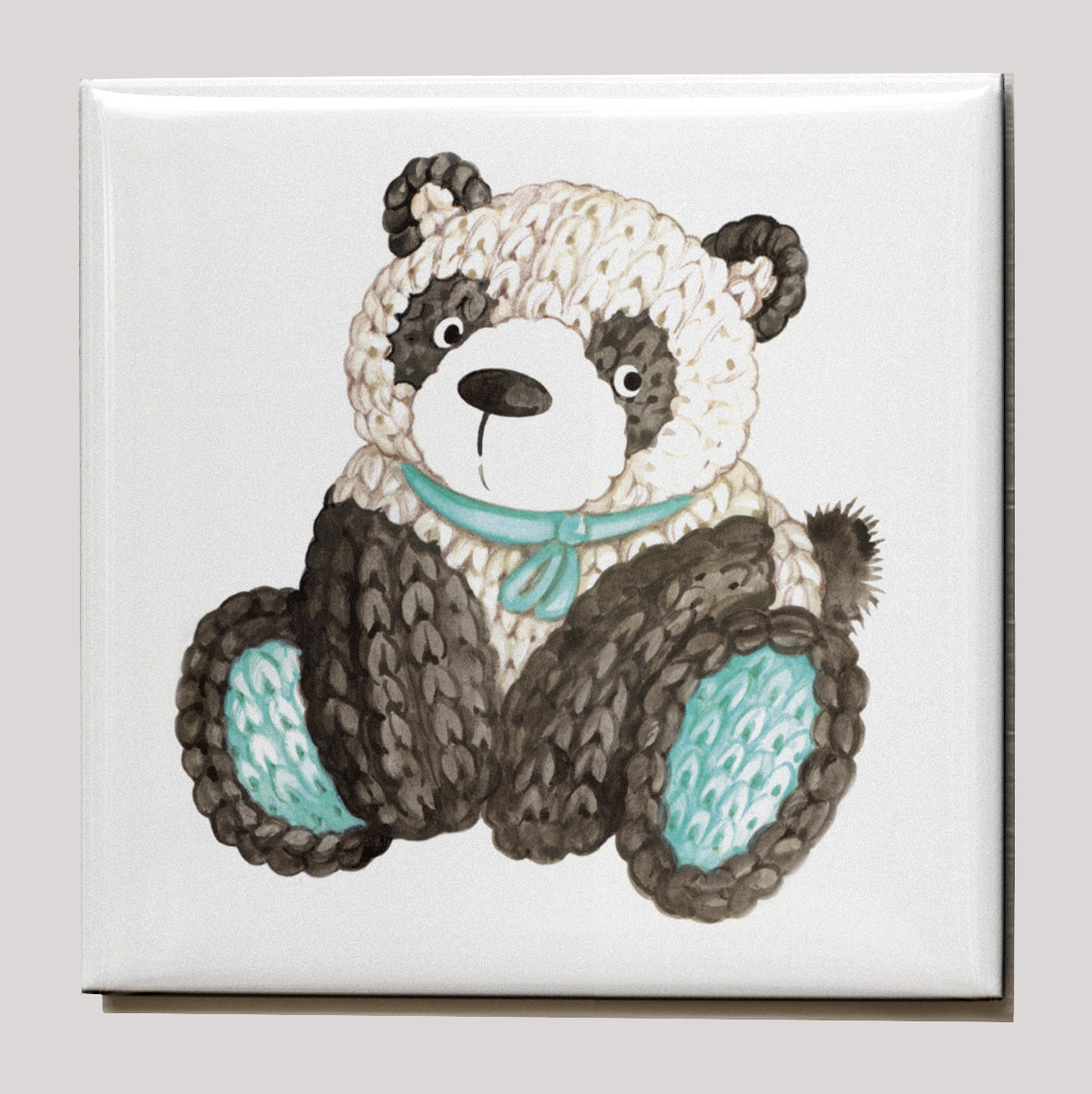 Koelkastmagneet - "Ineya collectie - Panda beer