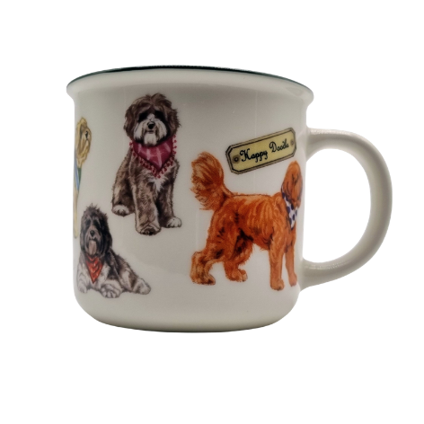 Mokken met collage - Labradoodle - design 2