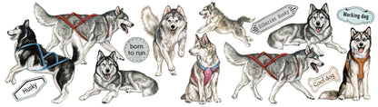 Mokken met collage - Husky
