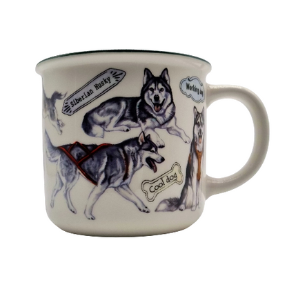 Mokken met collage - Husky