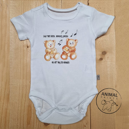 Baby romper Nursery songs - "Saw 2 bears,....."