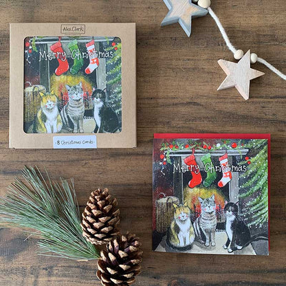 Alex Clark – Weihnachtskartenbox – Katze 