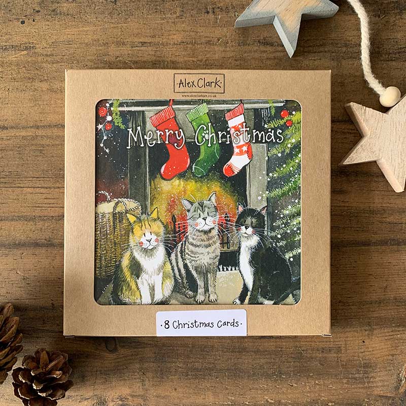Alex Clark – Weihnachtskartenbox – Katze 