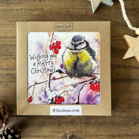 Alex Clark – Weihnachtskartenbox – Blaumeise 