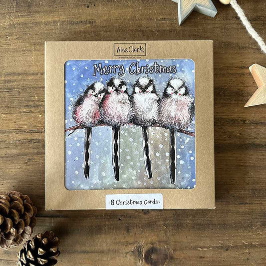 Alex Clark – Weihnachtskartenbox – Vögel an einer Leine 
