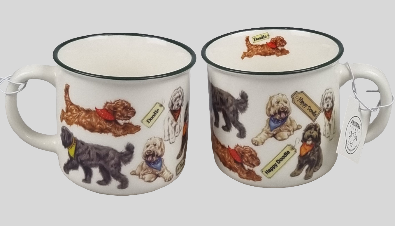 Mokken met collage - Labradoodle - design 1