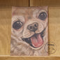 Kraftpapierkarte im A6-Format (Postkarte) - Kartennummer 17 - Chihuahua (5er-Packung)