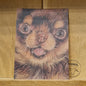 Kraftpapierkarte im A6-Format (Postkarte) - Kartennummer 13 - Chihuahua (5er-Packung)